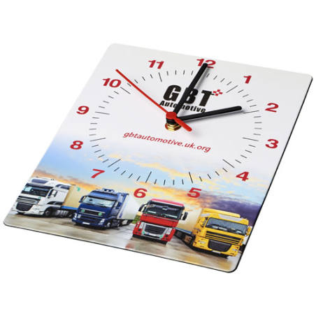 Horloge murale rectangulaire 100% personnalisable au recto Brite-Clock®