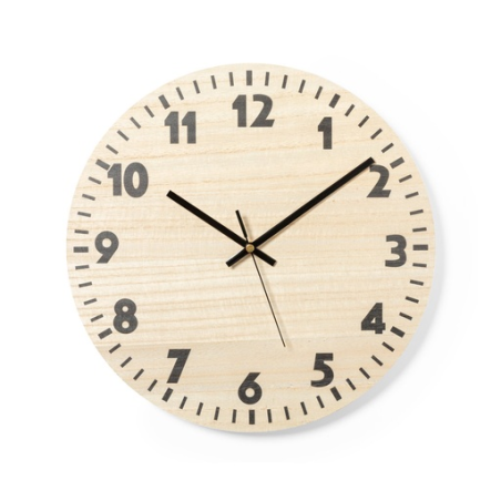 Horloge personnalisable en bois Yustry