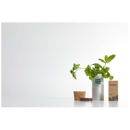 Jardinet de bureau personnalisable avec mélange d'herbes aromatiques Hey Pots