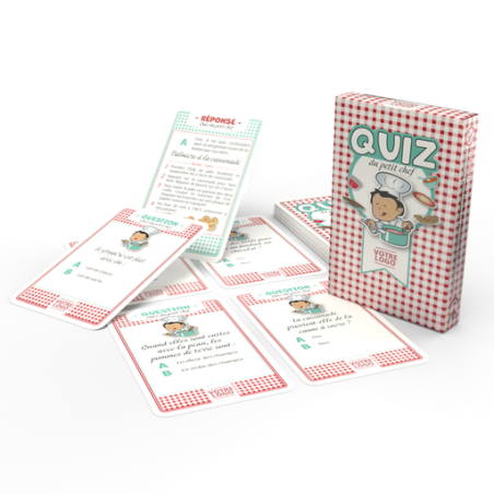 Jeu de 44 cartes personnalisables - "Quiz du petit chef"