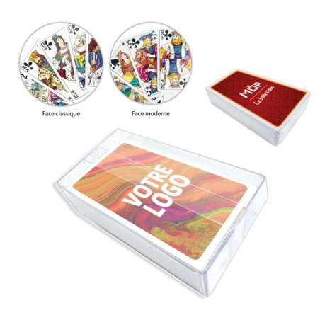 Jeu de tarot personnalisable - Emballage Cellophane + étui plastique