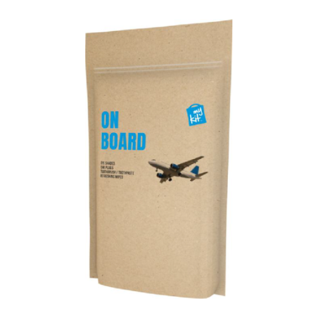 Kit Avion confort personnalisable en pochette papier recyclé