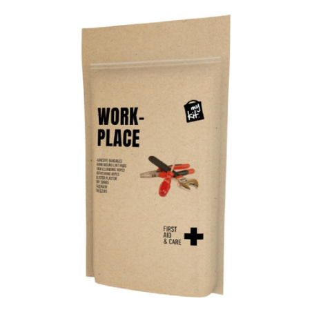 Kit Lieu de travail publicitaire en pochette papier kraft recyclable