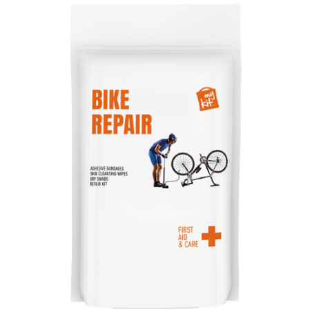 Kit Réparation Vélo personnalisé en pochette papier kraft personnalisé