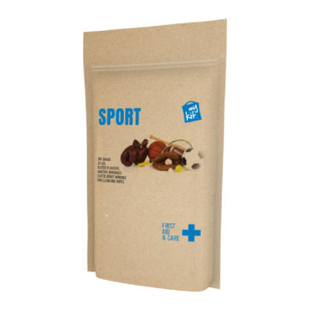 Kit Sport publicitaire en pochette papier kraft recyclé