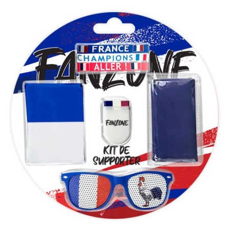 Kit de supporter 8 pièces sous blister FANZONE