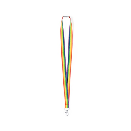 Lanyard publicitaire arc-en-ciel Soa