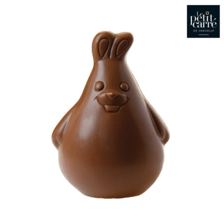 Lapin de Pâques en chocolat personnalisé Bio - 75g - Pan Pan