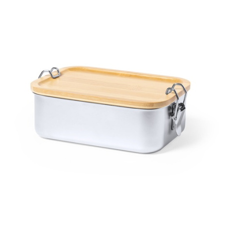 Lunch box personnalisable en inox et bambou 800ml Plastil