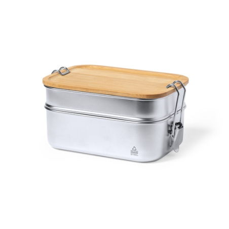 Lunch box publicitaire en inox recyclé 940ml Vickers