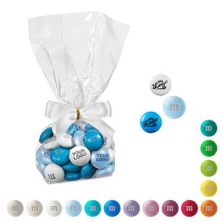 M&M's personnalisés en sachet de 40g transparent