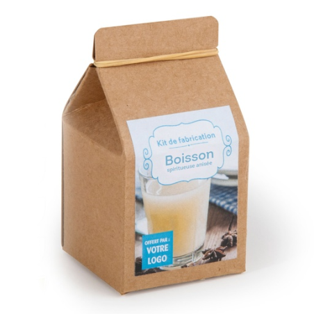 Mini coffret personnalisable en Kraft pour boisson Anisée Bio