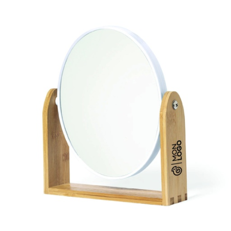 Miroir personnalisable en bambou Rinoco