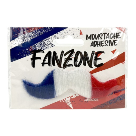 Moustache de supporter Tricolore