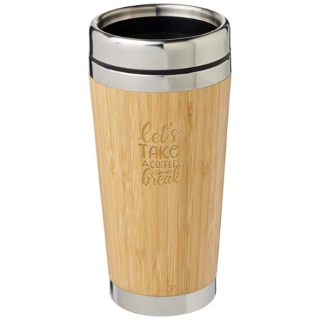 Mug isotherme 450ml en bambou et inox Bambus