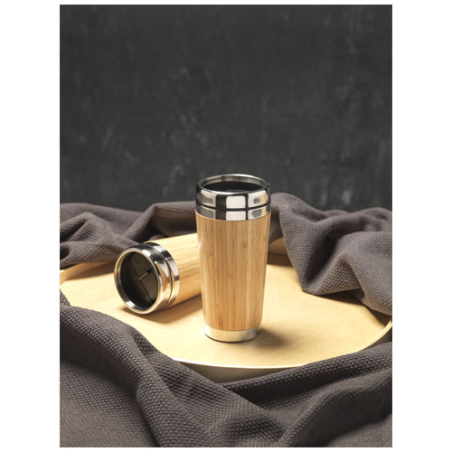 Mug isotherme 450ml en bambou et inox Bambus