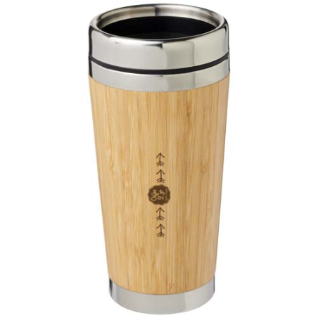 Mug isotherme 450ml en bambou et inox Bambus