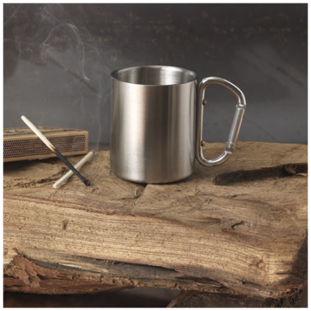 Mug mousqueton personnalisable Alpes en inox 200ml