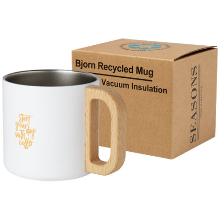 Mug en inox recyclé personnalisable certifiée RCS 360 ml - Bjorn