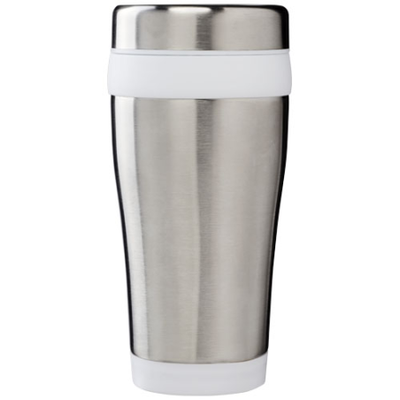 Mug personnalisable avec isolation Elwood en inox recyclé certifié RCS 410 ml