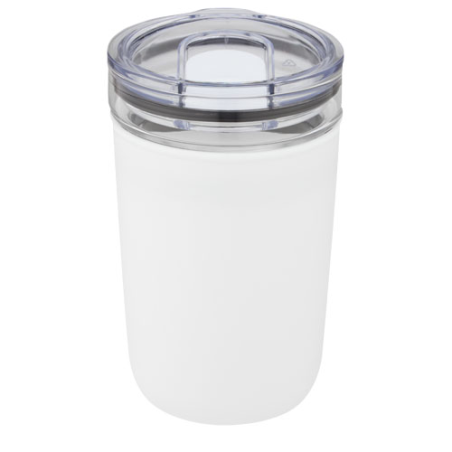 Mug personnalisable en verre Bello 420 ml avec paroi en plastique recyclé