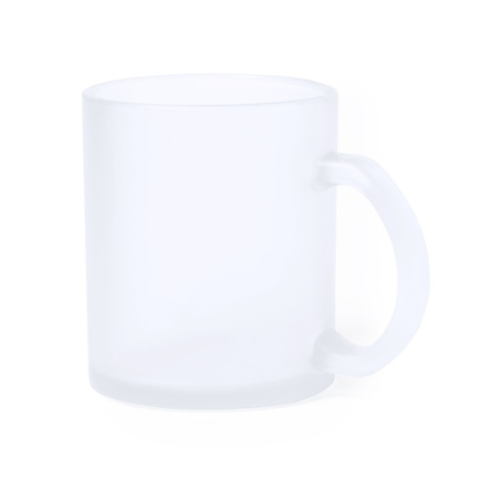 Mug publicitaire en verre dépoli pour sublimation Amira 350ml