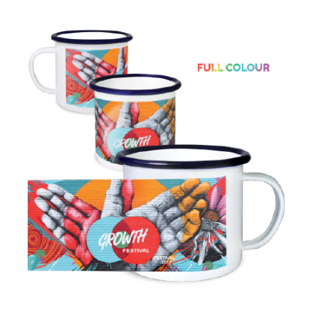 Mug émaillé personnalisable full color - Campfire