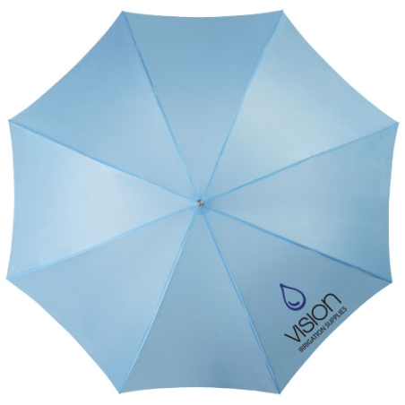 Parapluie personnalisable 23" à ouverture automatique avec poignée en bois Lisa