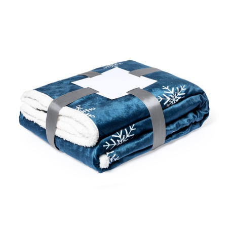 Plaid de noël personnalisable en sherpa 380 g/m2 Ricord