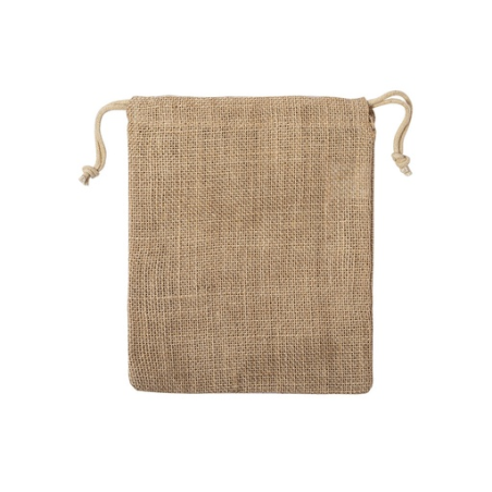 Pochette publicitaire en jute 16 x 20 cm Lesky