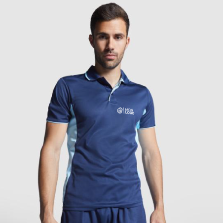 Polo de sport personnalisable en polyester 150 g/m2 Montmelo unisexe - S à 3XL