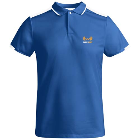 Polo de sport publicitaire en polyester et polyester recyclé 140g/m² Tamil pour enfant - 4 à 16 ans