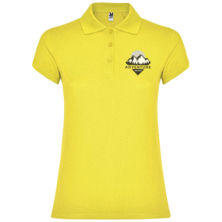 Polo publicitaire Star en coton piqué 200g/m² pour femme - S à 3XL