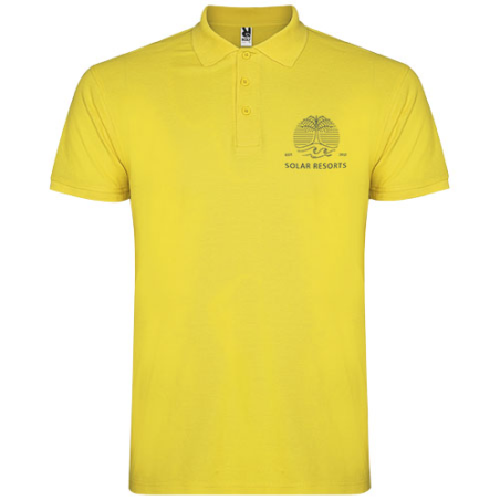 Polo publicitaire Star en coton piqué 200g/m² pour homme - S à 3XL