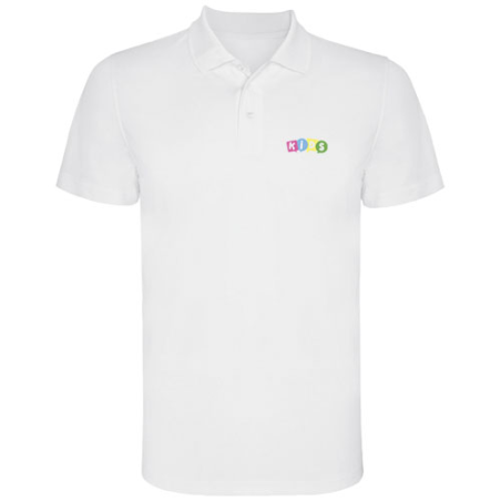 Polo sport personnalisable Monzha en polyester 150g/m² pour enfant - 4 à 12 ans