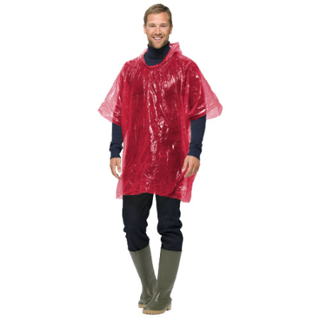 Poncho de pluie publicitaire dans sa balle porte-clés Xina