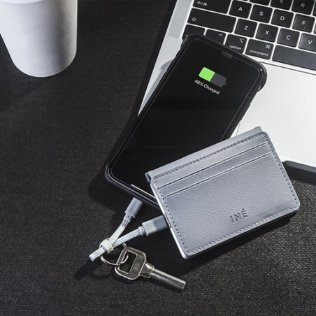 Porte-carte personnalisable powerbank RFID recyclé Iné - Xoopar®