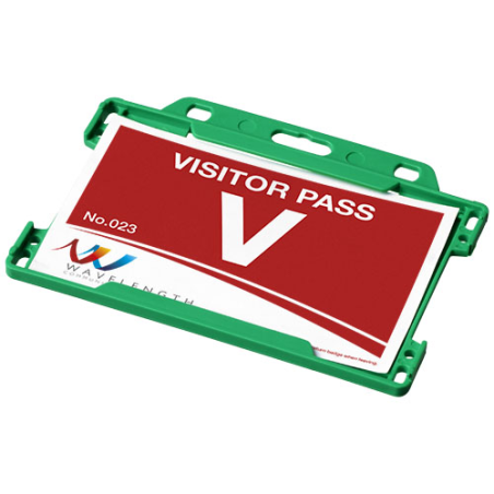 Porte-cartes publicitaire pour tour de cou Vega en plastique