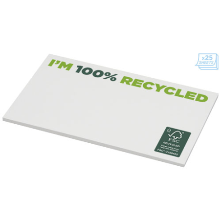 Post-it personnalisable en papier recyclé 127 x 75 mm Sticky-Mate®