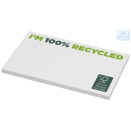 Post-it personnalisable en papier recyclé 127 x 75 mm Sticky-Mate®