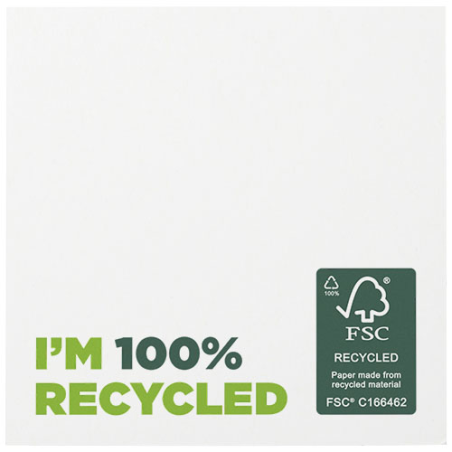 Post-it personnalisable en papier recyclé 75 x 75 mm Sticky-Mate®