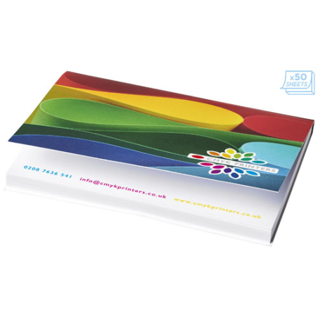 Post-its personnalisé Sticky-Mate® avec couverture souple A7 100 x 75