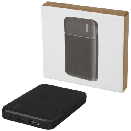 Powerbank personnalisable Loop de 5 000 mAh en plastique recyclé