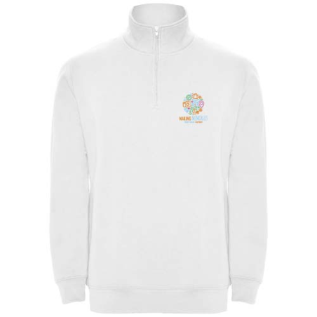 Pull zippé personnalisable Aneto en coton et polyester 280g/m² - S à 3XL