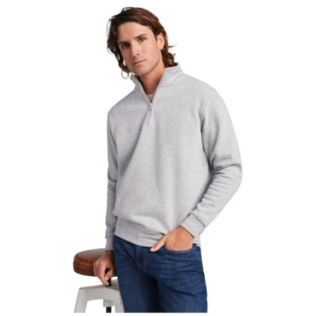 Pull zippé personnalisable Aneto en coton et polyester 280g/m² - S à 3XL