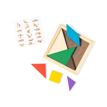 Puzzle personnalisable en bois 7 pièces Tangram