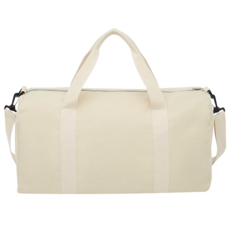 Sac de voyage publicitaire Pheebs en polyester et coton recyclé de 450 g/m² 24L