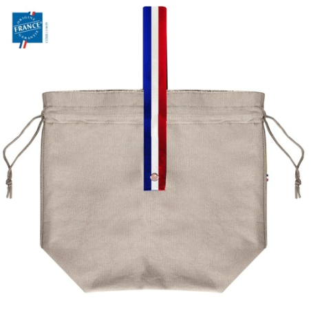 Sac déjeuner personnalisable en coton recyclé GRS Goodjour® 12L Le Tricolore