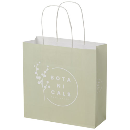 Sac en papier Kraft publicitaire 120 g/m2 , 24 x 9 x 24 cm