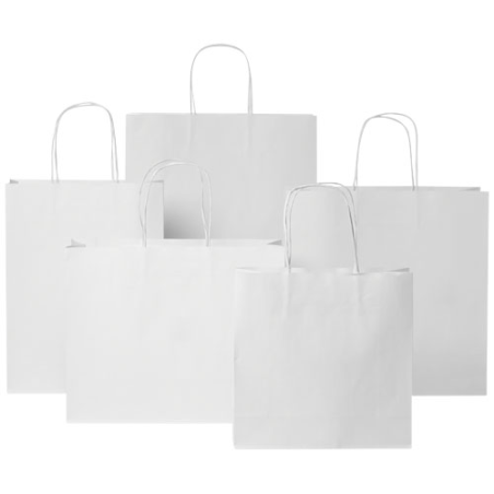 Sac en papier Kraft publicitaire 120 g/m2 , 24 x 9 x 24 cm